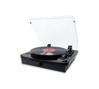 Record Player With Stereo Speakers - Bluetooth - USB & SD Recording - AUX IN & RCA Out Denver Black One Size