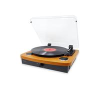 Record Player With Stereo Speakers - Bluetooth - USB & SD Recording - AUX IN & RCA Out Denver Light Brown One Size