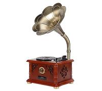 Record players Retro, Music Box Nostalgic Wooden Turntable Wireless Vinyl Record Player Support 3 Kinds Wireless Vinyl Re(Record players) kxtmm