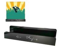 Record Stand - Wooden LP Display Rack Natural Tone, Multi Slot Storage Design, Sturdy Tabletop Support, Practical Collector Display Solution | for Living Room Office Record Collection