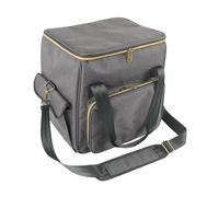 Record Storage Box - Record Travel Bags | Travels Organizer Bag for CDs | Albums Storage Carrying Bag with Dividers Holds Up to 45 Records for Travel, Collection