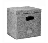 Record Storage Box W/lid,cabinet 50 Record 12-Inch Records-Grey