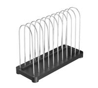 Record Storage Holder | Record Storage Rack Metal Stand | 10-Slot Tabletop Display Organizer Modern Design for Studio Bedroom Living Room Home Theater Classroom