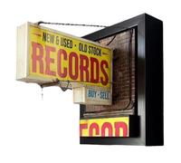 Record Store Retro Wall Light, Vintage Vinyl Record Wall Decor for Music Room, Bar or Studio Decor, Retro Room Aesthetic, Yellow Eye-Catching Sign, Music Lover Gift, Record Collector Gift