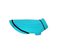 Record - Sweater for Dogs Maia. Warm Sweater with High Neck, Leash Hole and Back Paw Loops | Light Blue, 3XS - Back Length 20 cm