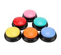 Record Talking Buttons, 6pcs Dog Record Button Multifunction Portable 30 Seconds Record Talking Buttons for Cats Dogs Pets