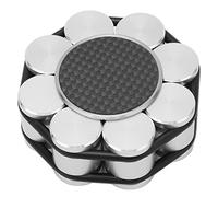 Record Weight Clamp Turntable Disc Stabilizer, Record Clamp with Sile Bottom for Vib Dam, 6063 Aviation Aluminum and 304 less Steel