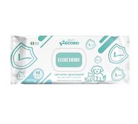 Record Wet sanitizing wipes for dogs and cats. Dog wipes cat wipes. Pack of 80. Pet wipes for hair muzzle paws and eyes. Respect skin and pH. Aroma Chlorhexidine