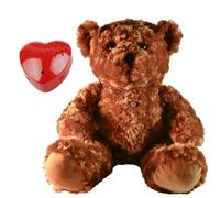 Recordable 60 Second Teddy Bear Gift - Baby Heartbeat Bear - 16"/40cm - Classic Chocolate Teddy Bear