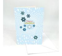 Recordable A5 Christmas Audio Cards. Christmas Sparkle Cover - AX2266 30 second audio. Pulley activated. Immediate dispatch