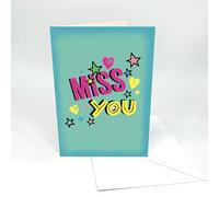 Recordable A5 Sentiment Cards. Miss You Cover - AS2219. 30 second audio. Pulley activated. Immediate dispatch