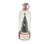 Recordable Christmas Tree Message in a Bottle,Voice Recording Holiday Keepsake with Playback,a sentimental with Snowy Scene and Playback