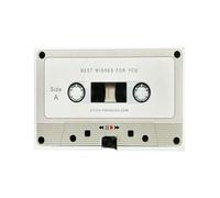 Recordable Greeting Cassette Tape, Voice Recording Cassette Tape Gift 30/60/300 Seconds Message Recorder Customizable Sound Greeting Card for Couple Valentine's Day Gifts