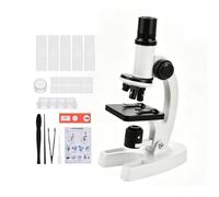 Recordable Kids Microscope - Magnification Science Toy, Junior Microscope for Projects, Reliable Learning Tool, High Power Lens with Adjustable LED Light, Lab Device for Observing Exploring Studying