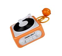 Recordable Phonograph Music Box Keychain Recorder with Playback Function for Lover's Voice Keychain