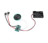 Recordable Voice Chip, Single Play 60S Recording Time, for Xmas Greeting Cards, Crafts, Toy Boxes; It with Red Wire Key, Black Wire Key for Easy Operating