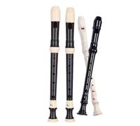 Recorder Flute Instrument High C Major Eight Hole Recorder Beginner Adult And Professional Instrument(White German Soprano C)