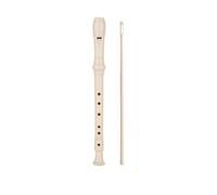 Recorder Flute Instrument High Pitched Recorder 6 Hole A Beginners Musical Instrument For Adults(White)