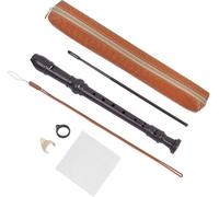 Recorder Instrument for Beginner Kids Adults,8-Hole Soprano Descant Recorder Music Flute with Cleaning Rod & Case Bag For School Student Home Entertainment (6-Woven Brown)