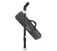 Recorder Workshop 604B Bass Recorder, Black with White Trim