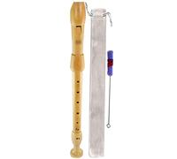 Recorders Musicians Playing Baroque Recorders, German Recorders Practice for Beginners, 8-Hole Household Wind Instrument, 3-Stage Design Alto Recorder (Color : Wood Color, Size : German)
