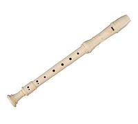 Recorders Professional Orchestra Soprano Recorder, Musicians Use German/Baroque Recorders, 8-Hole Key C Flute Instrument, with Fingering Table + Cleaning Stick (Color : Milky White, Size : German)
