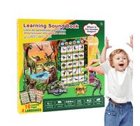 Recording Book Sound - Multilingual Voice Learning Book, Interactive Music and Voice Story Book, Great Gift Idea Attractive Educational Tool | Stimulates Cognitive Play for Toddlers 2 3 4 5 6