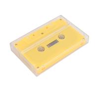 Recording Cassette Tape, Excellent Shelf Life Compact 45 Minutes of Empty Cassette Tape with a Clear Shell for Sound Music Recordings (Yellow)