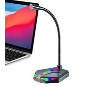 Recording Microphone - Adjustable Computer, ABS RGB Microphone, Noise Canceling USB Audio Device For Streaming Podcasting Chatting Creating Clear Sound In Home Studio Setup
