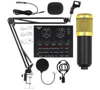 Recording Microphone Set, Professional Live Streaming Equipment, User-Friendly Streaming Kit, Complete Recording Studio Supplies for Anchors, Singers, and Content Creators