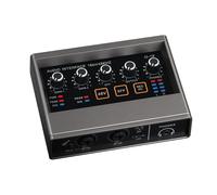 Recording sound card with user-friendly interface for music producers and content creators