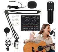 Recording Studio Equipment User Friendly Streaming Kit, Sound Card,