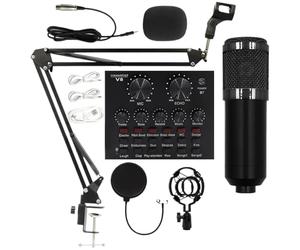 Recording Studio Equipment User Friendly Streaming Kit, Sound Card,