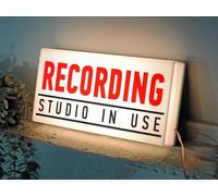 RECORDING STUDIO IN USE RGB LED Neon Lightbox with Remote Control Professional Studio Podcast Radio Lights Sign for Cinema Cafes Home Wall Decor USB Powered