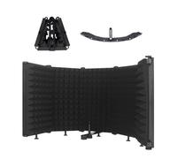 Recording Studio Isolation Screen - Portable Foam With 5 Sides | Microphone Screen For Podcast Recording - For Podcasters Musicians Singers Producers Podcast And Live Streaming