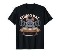 Recording Studio Rat Music Production Sound Engineer Audio T-Shirt