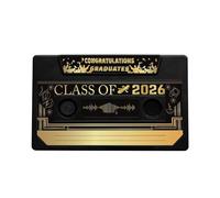 Recording Voice Card Tape Voice Recorder Greeting Card Retro Cassette Tape Talking Greeting Card for College High Graduation Party