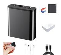 Recordix Magnetic Voice Recorder, Mini Magnetic Voice Recorder with Playback, Smart Voices Recorders Magnetics, Portable Digital Recorders for Lectures, Meetings, Interviews, and Travel (8GB)