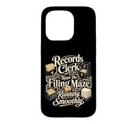 Records Clerk Keeps The Filing Maze Running Smoothly Case for iPhone 15 Pro