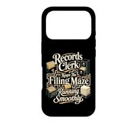 Records Clerk Keeps The Filing Maze Running Smoothly Case for iPhone 17 Pro