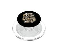Records Clerk Keeps The Filing Maze Running Smoothly PopSockets PopGrip for MagSafe