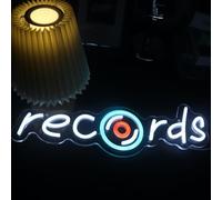 Records Led Sign, Recorder Neon Light, Disc Player Neon Sign, Recording Led Light, Music Show Studio Room Wall Decor, Vinyl Disc Neon Light Bedroom Game Room Wall Art Christmas Birthday Gift