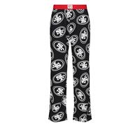 Recovered NFL 49ers Lounge Pants - Adults Black San Francisco American Football League Logo Printed Cotton Pyjamas Bottom for Loungewear Nightwear