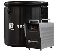 Recoverex Cold Diving Tub, 88 Gallons - Heavy Duty Ice Pan for Athletes, Portable Cold Diving Cooler with Water Treatment Kit, Immersion Therapy, WiFi Control