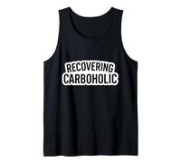 Recovering Carboholic Funny Carnivore Ketogenic Keto Diet Tank Top