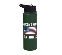 Recovering Catholic Anti Religion Stainless Steel Insulated Water Bottle