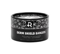 Recovery Aftercare Derm Shield Bangers Tattoo Aftercare Bandage, Waterproof, Latex-Free Adhesive, Breathable, Care Products, Clear, Circular 3” Diameter, Tub of 100