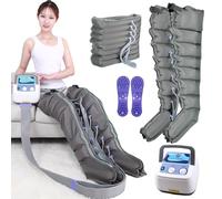 Recovery Boots Leg Compression Machine, 8-Cavity Leg Massagers for Pain and Circulation, for Circulation Arm Waist Wraps Ankles Calf Massage Machine Pain Relax, Pressotherapy Boots Instrument (8~