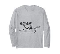 Recovery is a Journey 12 Step Slogan Long Sleeve T-Shirt