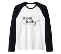 Recovery is a Journey 12 Step Slogan Raglan Baseball Tee